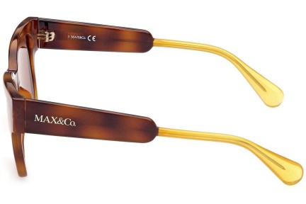 Okulary przeciwsłoneczne Max&Co. MO0045 52E Kwadratowe Havana