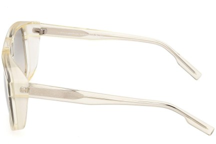 Okulary przeciwsłoneczne Zegna EZ0209 39B Kwadratowe Żółte