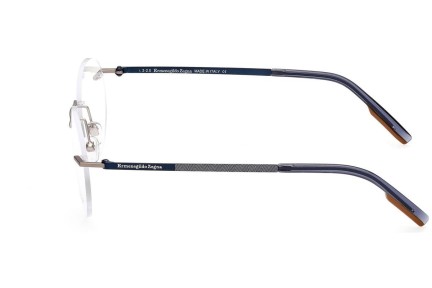 Okulary korekcyjne Zegna EZ5220 016 Okrągłe Srebrne