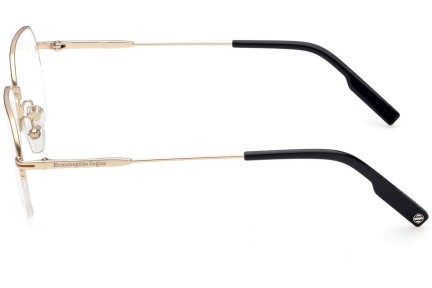 Okulary korekcyjne Zegna EZ5226 032 Prostokątne Złote