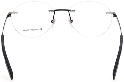 Okulary korekcyjne Zegna EZ5220 002 Okrągłe Czarne