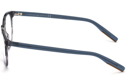 Okulary korekcyjne Zegna EZ5214 092 Okrągłe Niebieskie