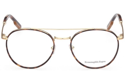 Okulary korekcyjne Zegna EZ5198 052 Okrągłe Havana