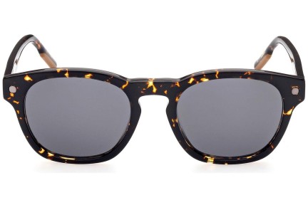 Okulary przeciwsłoneczne Zegna EZ0195 55A Okrągłe Havana