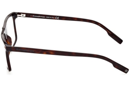 Okulary korekcyjne Zegna EZ5243 52A Kwadratowe Havana
