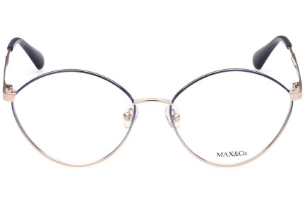 Okulary korekcyjne Max&Co. MO5034 28A Okrągłe Złote