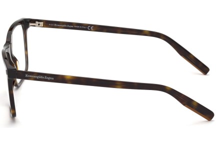 Okulary korekcyjne Zegna EZ5215 52A Kwadratowe Havana