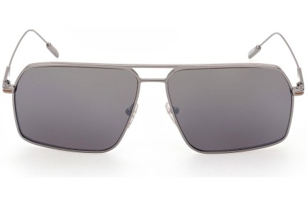 Okulary przeciwsłoneczne Zegna EZ0193 08C Pilotki (Aviator) Srebrne