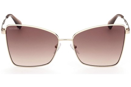 Okulary przeciwsłoneczne Max&Co. MO0027 32F Kocie oczy Złote