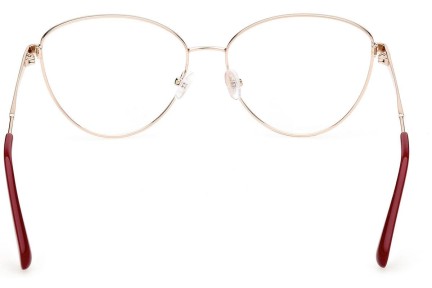 Okulary korekcyjne Max&Co. MO5006 28A Kocie oczy Złote