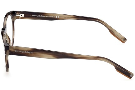 Okulary korekcyjne Zegna EZ5232 050 Okrągłe Brązowe