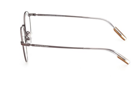 Okulary korekcyjne Zegna EZ5221 008 Okrągłe Srebrne