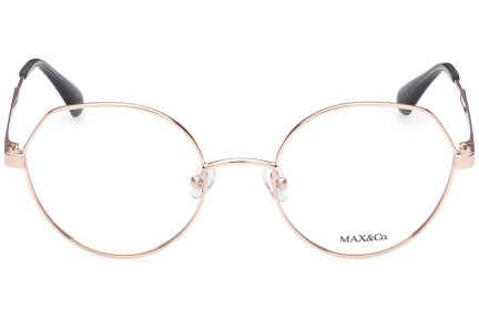 Okulary korekcyjne Max&Co. MO5017 033 Okrągłe Złote