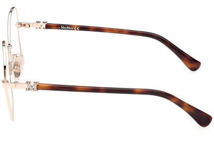 Okulary korekcyjne Max Mara MM5033 028 Kocie oczy Złote