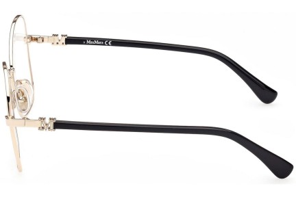 Okulary korekcyjne Max Mara MM5033 032 Kocie oczy Złote