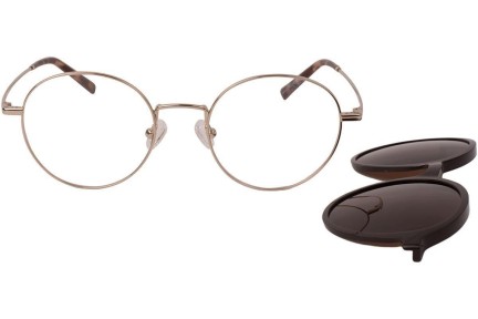 Okulary korekcyjne OiO by eyerim Luna Light Gold blue-light [non-prescription] Polarized Owalne Złote