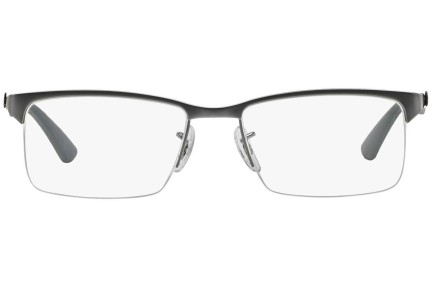 Okulary korekcyjne Ray-Ban RX8411 2714 Prostokątne Szare