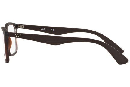 Okulary korekcyjne Ray-Ban RX7047 5451 Prostokątne Brązowe