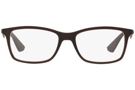 Okulary korekcyjne Ray-Ban RX7047 5451 Prostokątne Brązowe