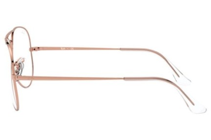 Okulary korekcyjne Ray-Ban Aviator RX6489 3094 Pilotki (Aviator) Złote