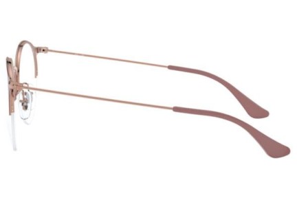 Okulary korekcyjne Ray-Ban RX3578V 2973 Okrągłe Brązowe