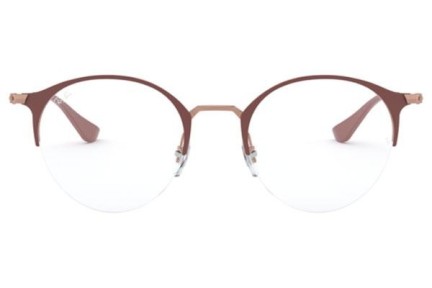 Okulary korekcyjne Ray-Ban RX3578V 2973 Okrągłe Brązowe