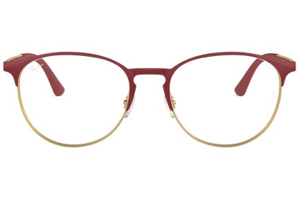 Okulary korekcyjne Ray-Ban RX6375 2982 Okrągłe Czerwone