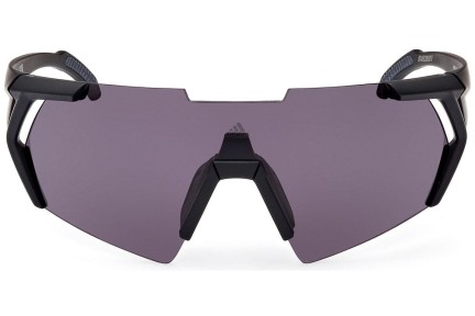 Okulary przeciwsłoneczne Adidas Sport SP0064 02A Pojedyncze | Shield Czarne