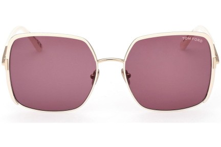 Okulary przeciwsłoneczne Tom Ford FT1006 32Y Kocie oczy Złote