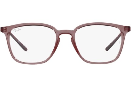 Okulary korekcyjne Ray-Ban RX7185 8236 Kwadratowe Brązowe