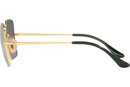 Okulary przeciwsłoneczne Ray-Ban Square Chromance Collection RB1971 001/G4 Polarized Kwadratowe Złote