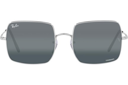 Okulary przeciwsłoneczne Ray-Ban Square RB1971 9242G6 Polarized Kwadratowe Srebrne