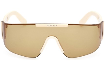 Okulary przeciwsłoneczne Moncler ML0247 25E Pojedyncze | Shield Białe