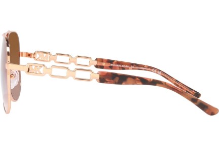 Okulary przeciwsłoneczne Michael Kors Chianti MK1121 110813 Pilotki (Aviator) Złote