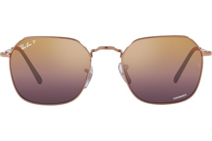 Okulary przeciwsłoneczne Ray-Ban Jim Chromance Collection RB3694 9202G9 Polarized Kwadratowe Złote