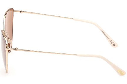 Okulary przeciwsłoneczne Tom Ford FT1005 32G Kocie oczy Złote