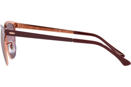 Okulary przeciwsłoneczne Ray-Ban Clubmaster Metal Chromance Collection RB3716 9253G9 Polarized Browline Czerwone