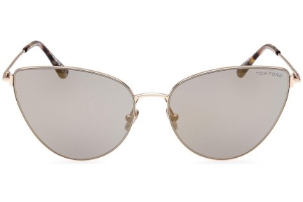 Okulary przeciwsłoneczne Tom Ford FT1005 32C Kocie oczy Złote