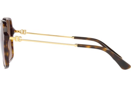 Okulary przeciwsłoneczne Dolce & Gabbana DG4422 502/13 Kwadratowe Havana