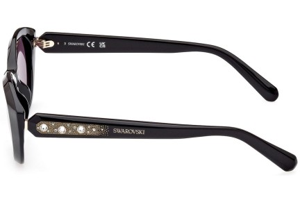 Okulary przeciwsłoneczne Swarovski SK0384 01A Owalne Czarne