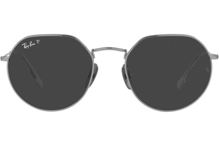 Okulary przeciwsłoneczne Ray-Ban Titanium Collection RB8165 920948 Polarized Okrągłe Srebrne