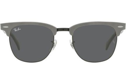Okulary przeciwsłoneczne Ray-Ban Clubmaster Aluminum RB3507 9247B1 Browline Czarne