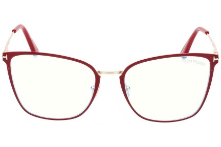 Okulary korekcyjne Tom Ford FT5839-B 075 Kocie oczy Czerwone