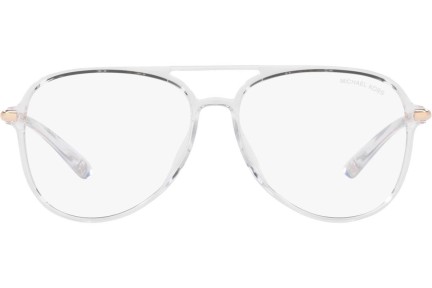 Okulary korekcyjne Michael Kors Ladue MK4096U 3015SB blue-light [non-prescription] Pilotki (Aviator) Przezroczyste