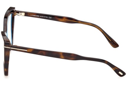 Okulary korekcyjne Tom Ford FT5844-B 052 Kocie oczy Havana