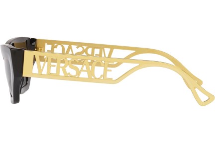Okulary przeciwsłoneczne Versace VE4432U GB1/87 Kocie oczy Czarne