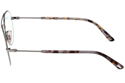 Okulary korekcyjne Tom Ford FT5829-B 008 Pilotki (Aviator) Srebrne