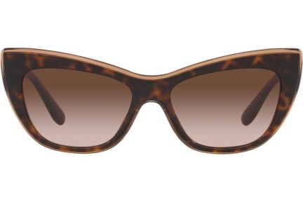 Okulary przeciwsłoneczne Dolce & Gabbana DG4417 325613 Kocie oczy Havana