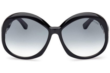 Ochelari de soare Tom Ford FT1010 01B Rotunzi Negri