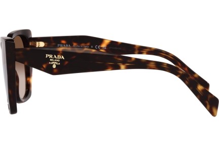 Okulary przeciwsłoneczne Prada PR19ZS 2AU6S1 Kwadratowe Havana